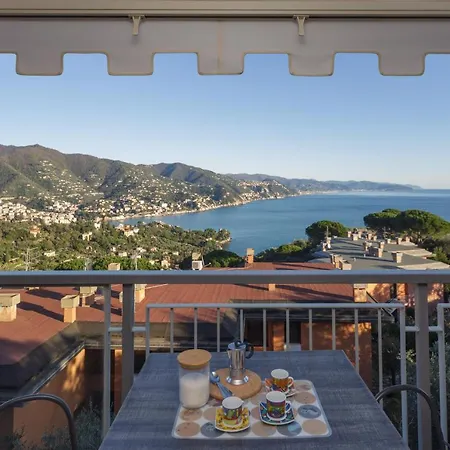Lejlighed Casa Linda Vista Da Sogno, Piscina E Tennis Rapallo